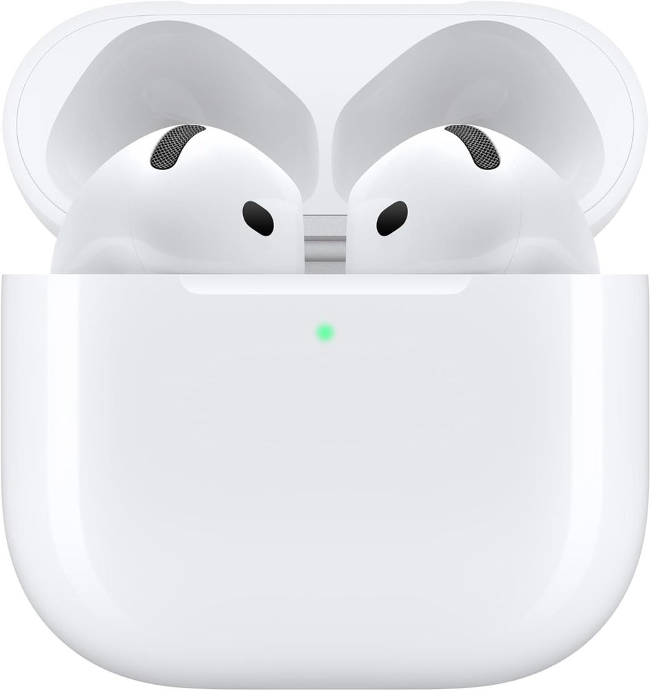 Apple AirPods 4 (Active Noise Cancellation) Earbuds with Adaptive Audio, Transparency Mode, Personalized Spatial Audio, USB-C Charging Case, Wireless Charging, H2 Chip