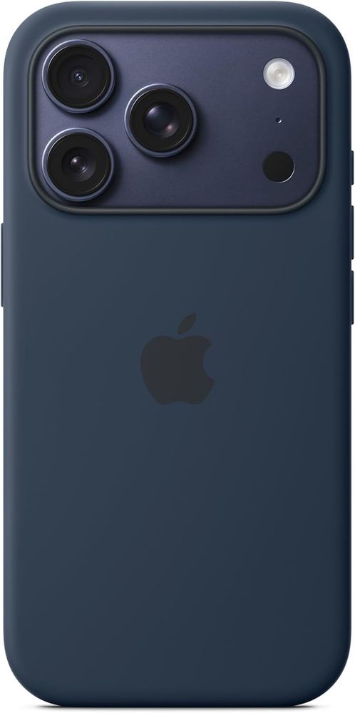 Apple iPhone 17 Pro Silicone Case (by Apple) with MagSafe and Camera Control: Lightweight Phone Case, Wireless Charging Compatible, Smooth Matte Finish; Midnight