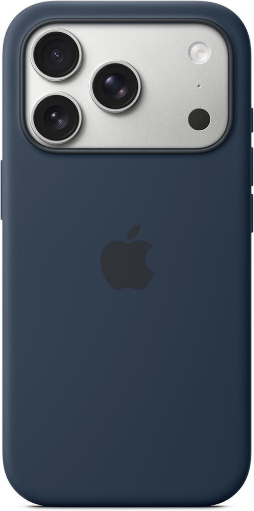 Apple iPhone 17 Pro Silicone Case (by Apple) with MagSafe and Camera Control: Lightweight Phone Case, Wireless Charging Compatible, Smooth Matte Finish; Midnight