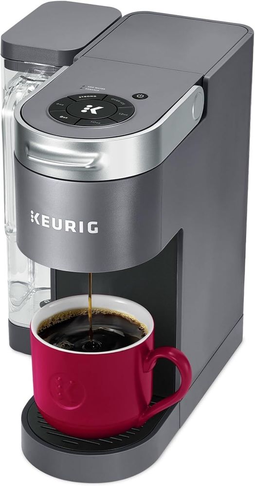 Keurig K-Supreme Single Serve K-Cup Pod Coffee Maker, MultiStream Technology, 4 Brew Sizes, 66oz Dual-Position Removable Reservoir, Gray