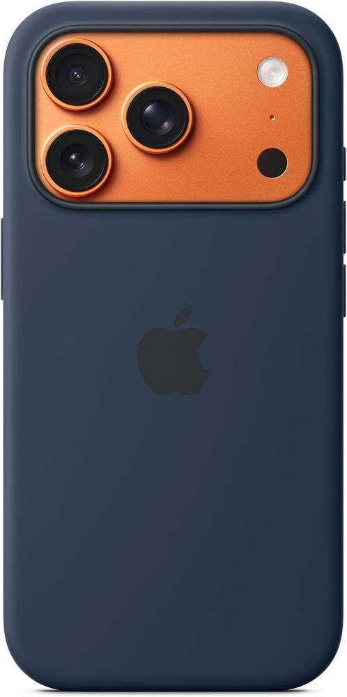 Apple iPhone 17 Pro Silicone Case (by Apple) with MagSafe and Camera Control: Lightweight Phone Case, Wireless Charging Compatible, Smooth Matte Finish; Midnight