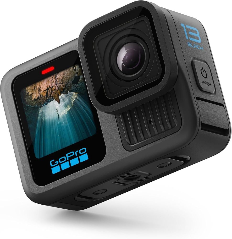 GoPro HERO13 Black Extended Power Bundle - Includes Dual Battery Charger, 3 Enduro Batteries, 64GB SanDisk microSD Card, Camera Case