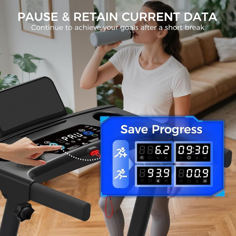 Treadmill with Incline 3-in-1 Portable Treadmills for Home Small, Incline Walking Pad Treadmill with Handle Bar, Walking Pad Foldable with 3.0HP Quiet Brushless