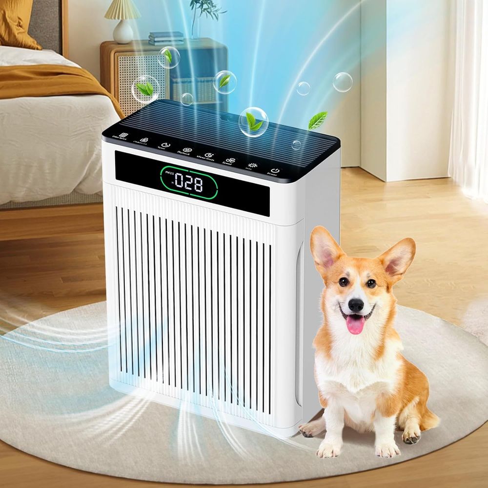 Air Purifiers for Home Large Room Up to 2000 Ft², HEPA Air purifier for Home Pets with Filter, Auto Mode, Timer, PM 2.5 Display Air Quality Sensor