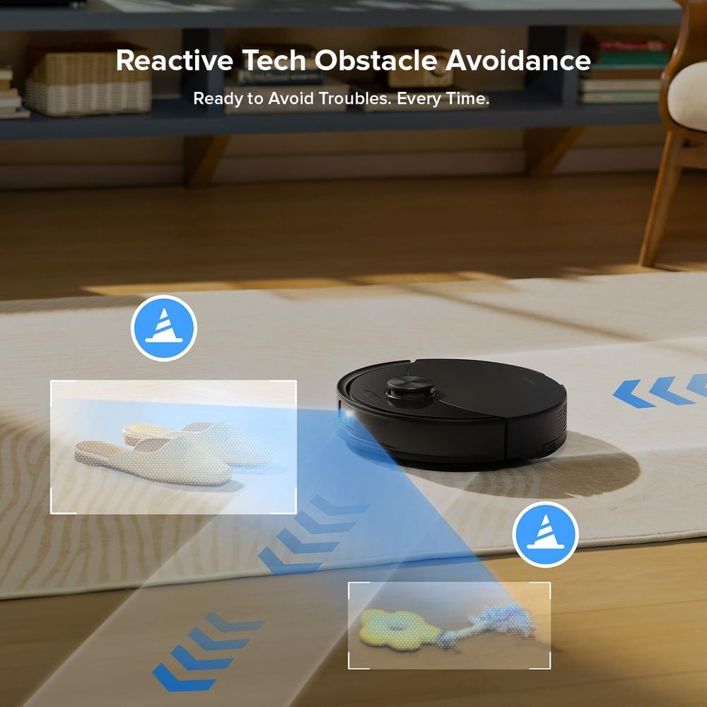roborock Q10 S5+ Robot Vacuum and Mop, 10,000Pa Suction, Upgraded from Q8 max+, 70 Days Self-Emptying, Obstacle Avoidance, Sonic Mopping, Auto Mop Lifting,