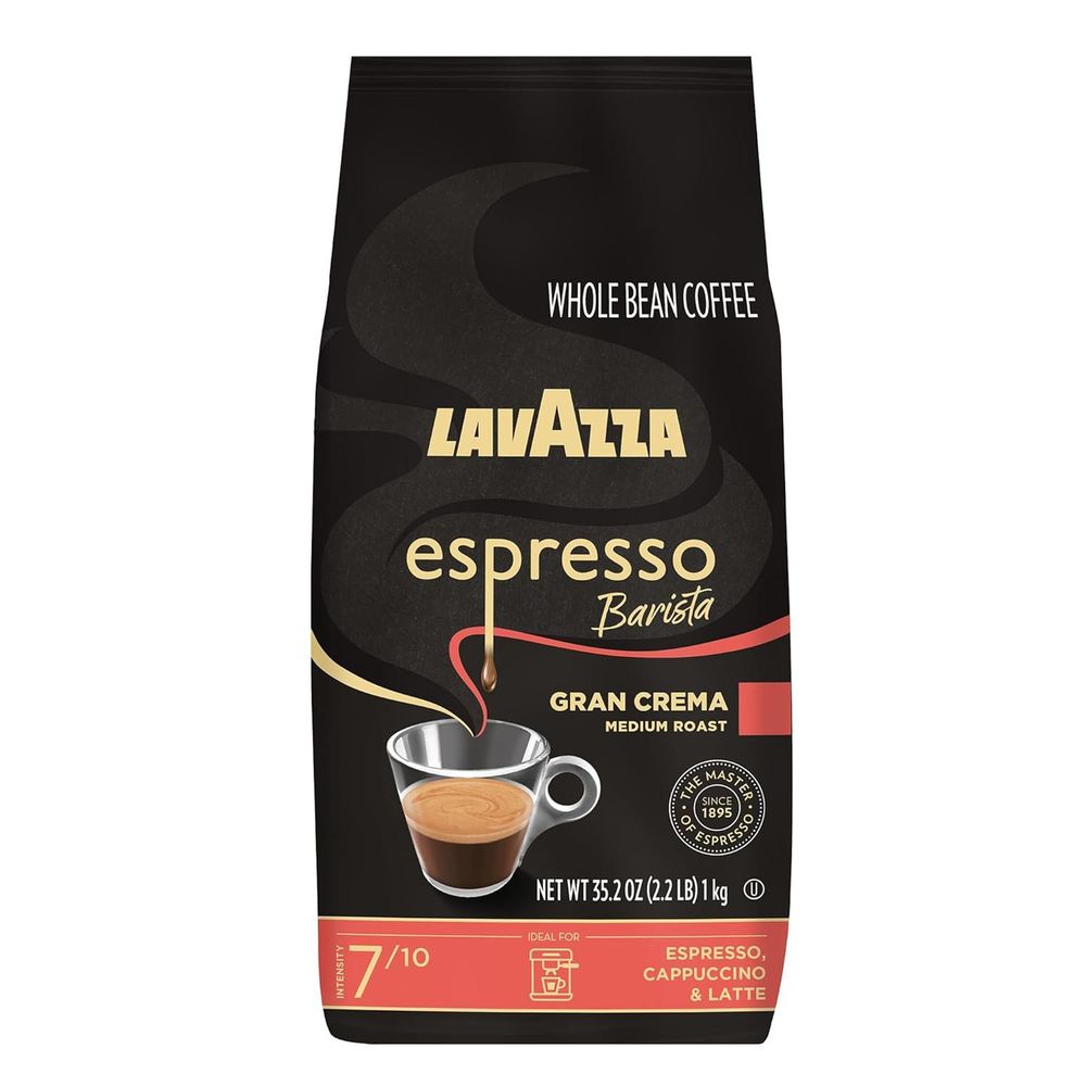 Lavazza Espresso Barista Gran Crema Whole Bean Coffee Blend, Medium Espresso Roast, Oz Bag (Packaging May Vary) - 2.2 LB, 35.2 Ounce - *S&S*