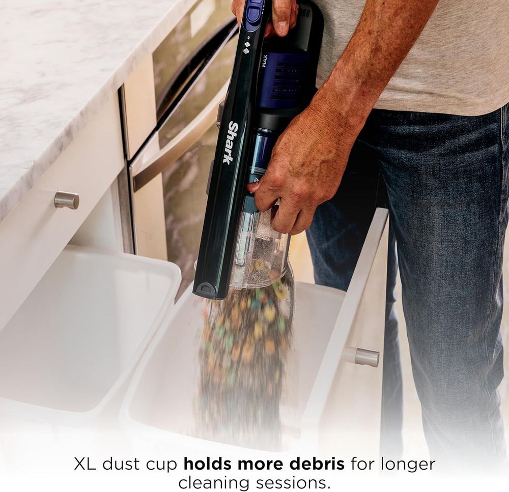 Shark | Pet Cordless Vacuum Cleaner | LED Headlights | Removable Handheld Vacuum for Pet Hair | Crevice Tool & Pet Multi-Tool Included | 40min Runtime | For Carpet & Hard Floors 