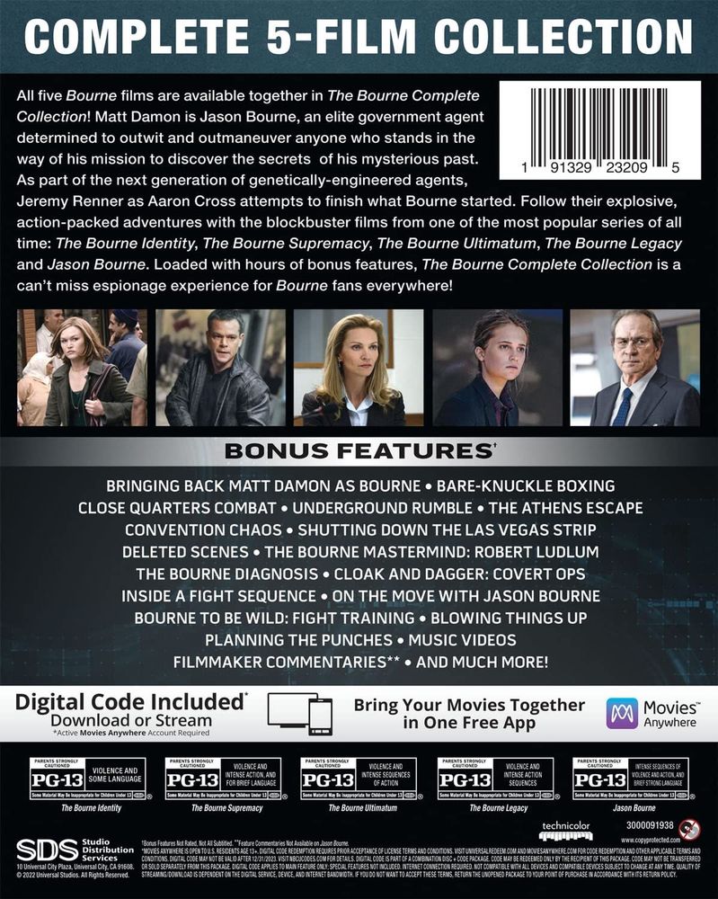 The Bourne Complete Collection - Blu-ray + Digital