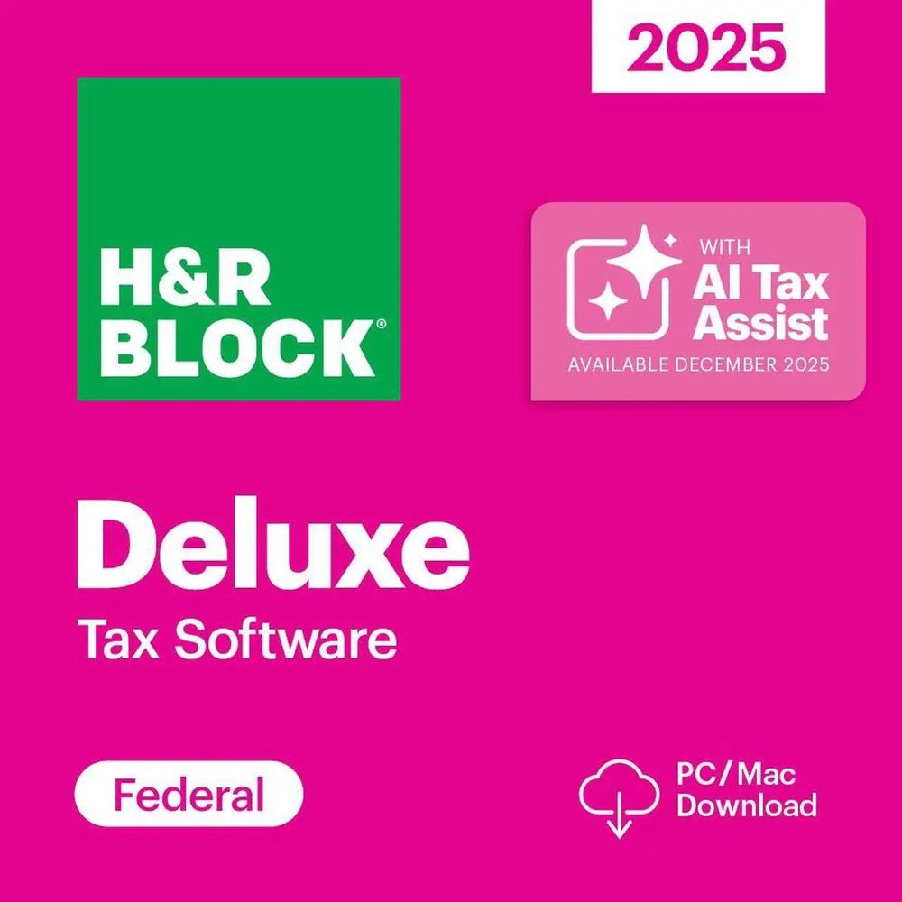 H&R Block 2025 Tax Software Digital Downloads (PC/Mac) from $20.99