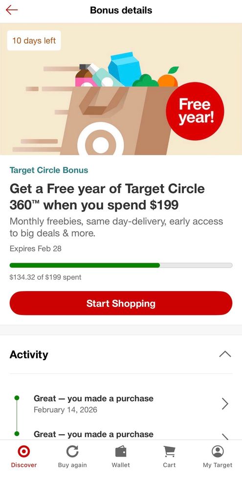 Membresía Target Circle 360 GRATIS por 1 Año con Compra de $199