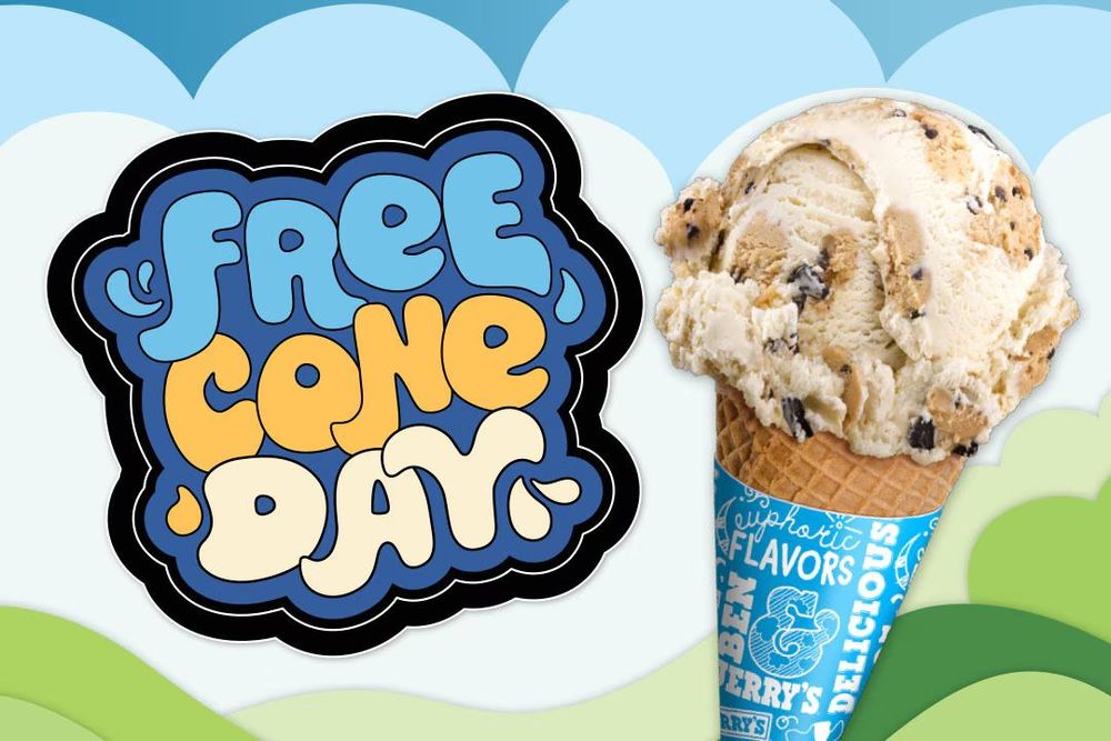 Free Ben & Jerry's Ice Cream Scoop (Cone or Cup) on April 14, 2026