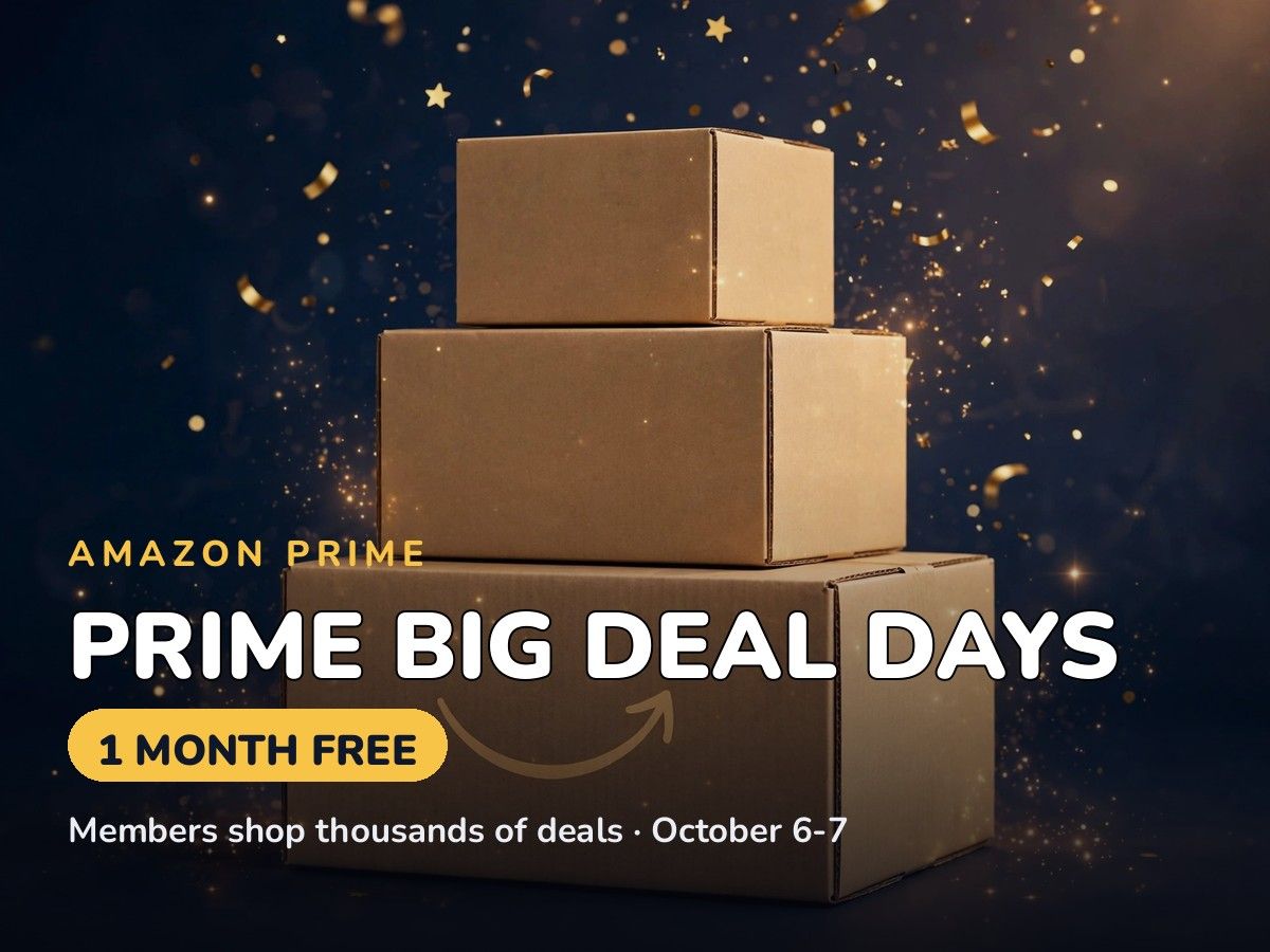 Amazon Prime FREE for 1 Month: Unlock Prime Big Deal Days (Oct 6-7)